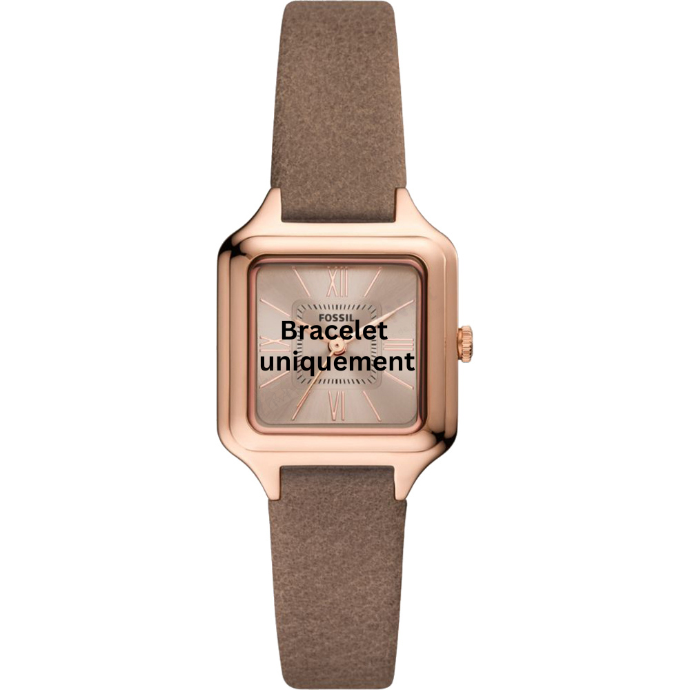Bracelet cuir brun Fossil - RAQUEL / ES5084-Bracelet de montre-AtelierNet