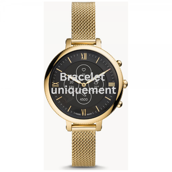 Bracelet metal gold Fossil - MONROE HYBRID HR / FTW7038-Bracelets de montres-AtelierNet