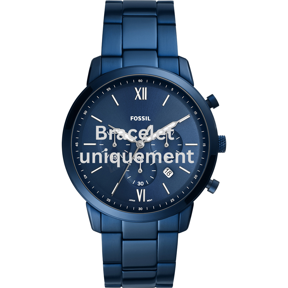 Bracelet métal bleu Fossil - NEUTRA / FS5826-Bracelet de montre-AtelierNet