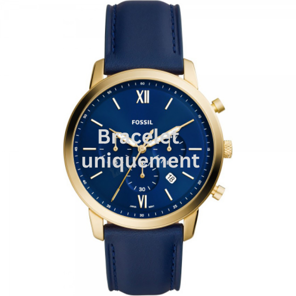 Bracelet leather blue Fossil - NEUTRA CHRONO / FS5790-Bracelets de montres-AtelierNet