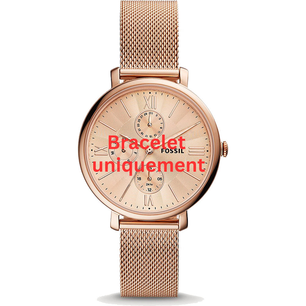 Bracelet metal rose gold Fossil - JACQUELINE MULTI / ES5098-Bracelets de montres-AtelierNet