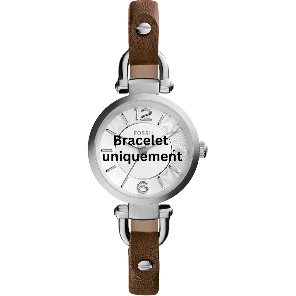 Bracelet cuir marron Fossil - GEORGIA MINI / ES3861-Bracelet de montre-AtelierNet