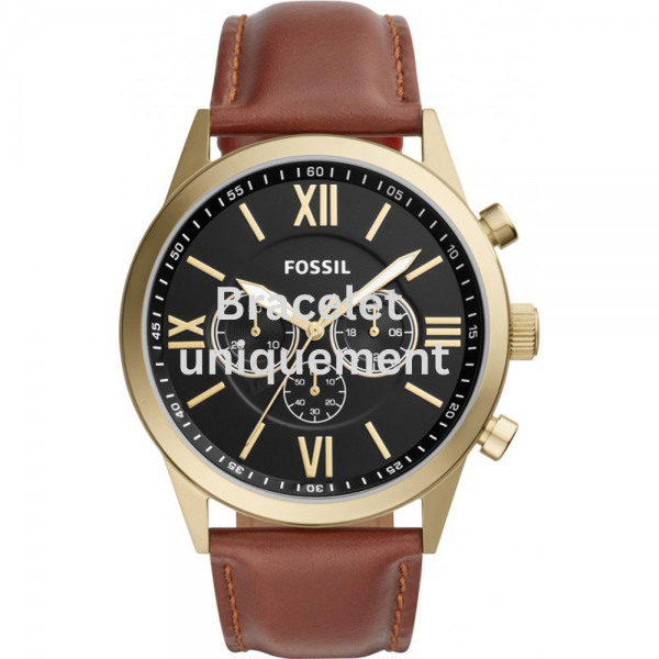 Bracelet leather brown Fossil - FLYNN / BQ2261-Bracelets de montres-AtelierNet
