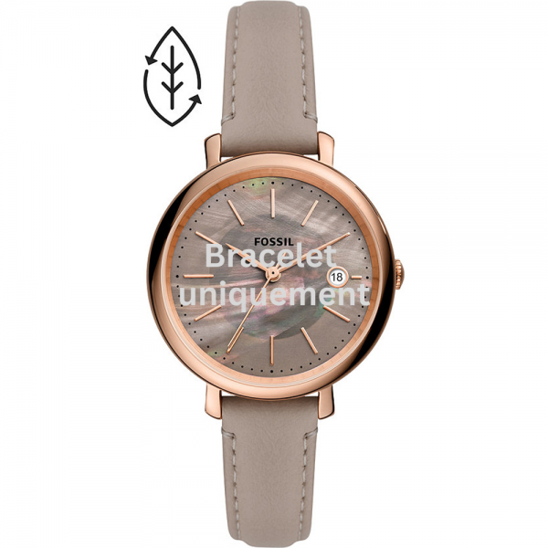 Bracelet cuir gris Fossil - PRO-PLANET JACQUELINE / ES5091-Bracelet de montre-AtelierNet