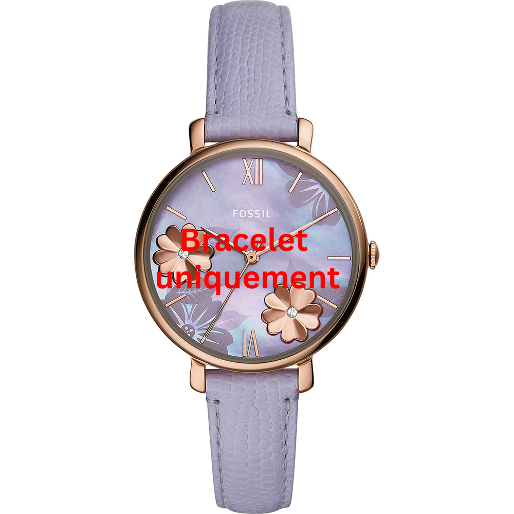 Bracelet cuir violet Fossil - JACQUELINE / ES4814-Bracelet de montre-AtelierNet