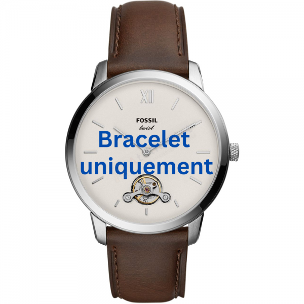 Bracelet leather dark brown Fossil - NEUTRA TWIST / ME1169 - ME3184-Bracelets de montres-AtelierNet