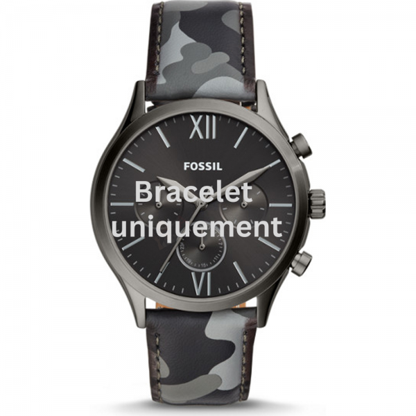 Bracelet cuir gris Fossil - FENNMORE / BQ2456-Bracelet de montre-AtelierNet