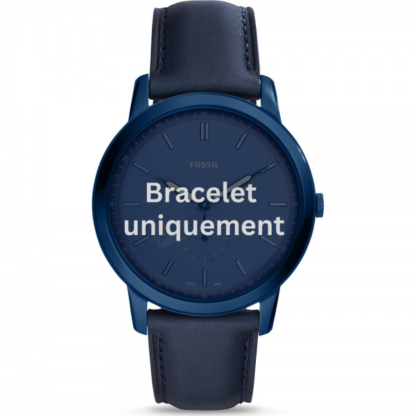 Bracelet leather dark blue Fossil - THE MINIMALIST / FS5448-Bracelets de montres-AtelierNet