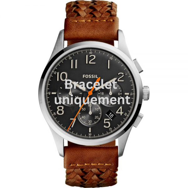 Bracelet cuir brun Fossil - VINTAGE / FS5294-Bracelet de montre-AtelierNet