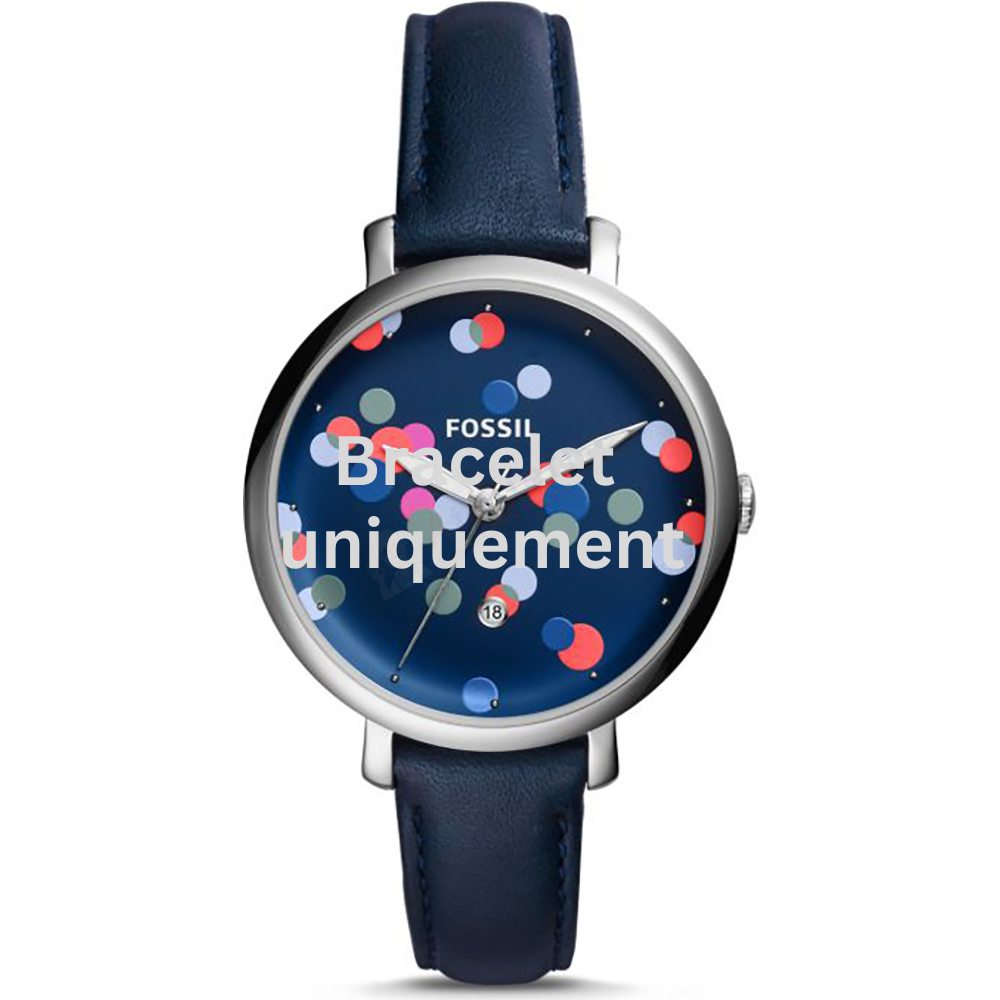Bracelet cuir bleu Fossil - JACQUELINE / ES4103 - ES4324-Bracelet de montre-AtelierNet
