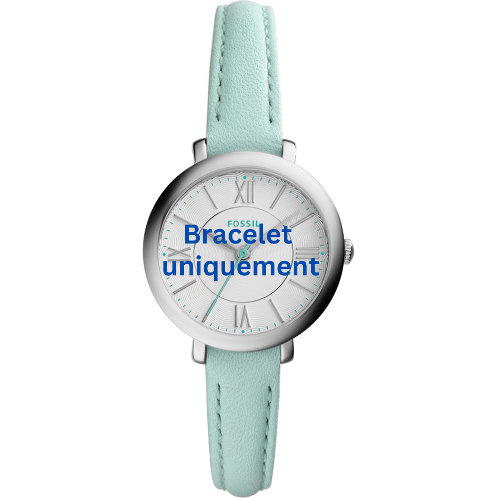 Bracelet leather turquoise Fossil - JACQUELINE MINI / ES3936-Bracelets de montres-AtelierNet
