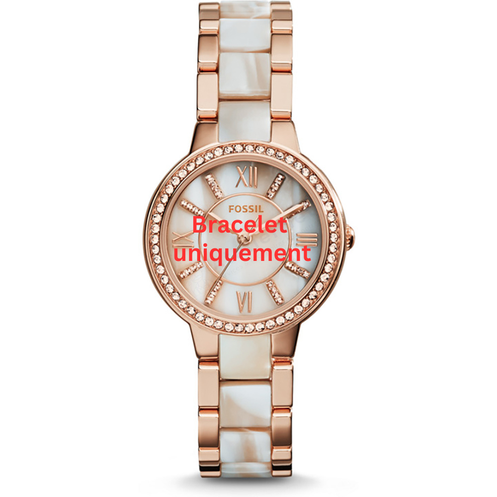 Bracelet métal or rose Fossil - VIRGINIA / ES3716-Bracelet de montre-AtelierNet