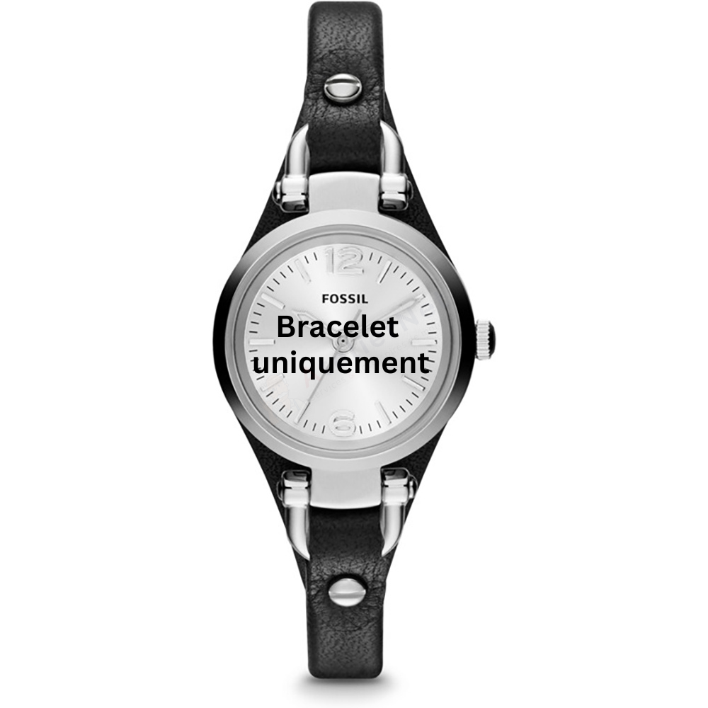 Bracelet cuir noir Fossil - GEORGIA MINI / ES3263-Bracelet de montre-AtelierNet