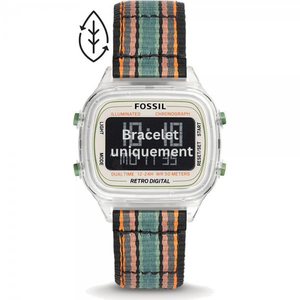 Bracelet textile multi couleur Fossil - RETRO / FS5895-Bracelet de montre-AtelierNet