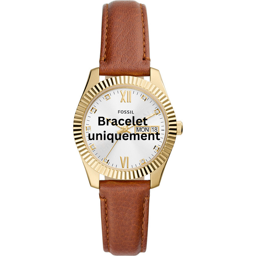 Bracelet cuir brun Fossil - SCARLETTE / ES5184-Bracelet de montre-AtelierNet