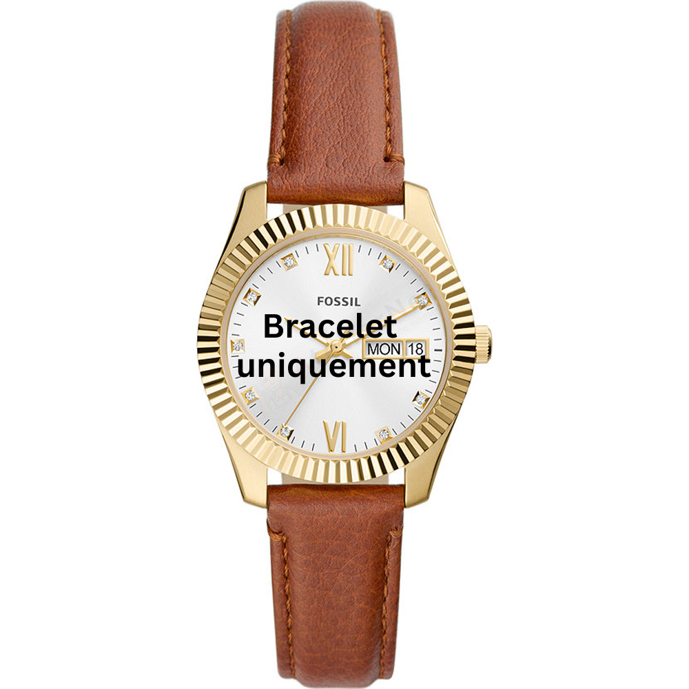 Bracelet leather brown Fossil - SCARLETTE / ES5184-Bracelets de montres-AtelierNet