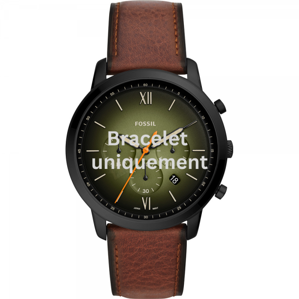 Bracelet cuir brun Fossil -  NEUTRA CHRONO / FS5868-Bracelet de montre-AtelierNet