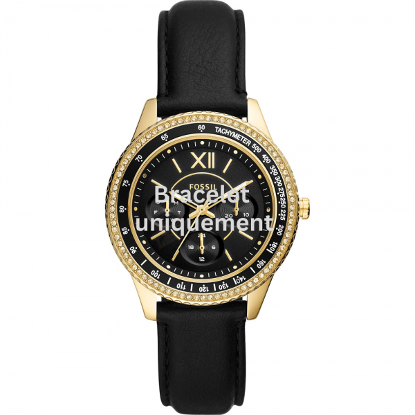 Bracelet cuir noir Fossil - STELLA / ES5135-Bracelet de montre-AtelierNet