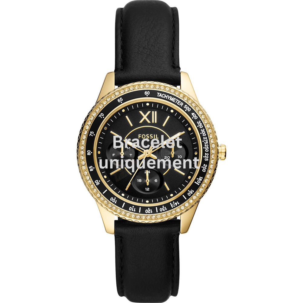 Bracelet leather black Fossil - STELLA / ES5135-Bracelets de montres-AtelierNet