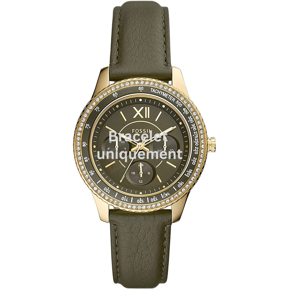 Bracelet cuir vert Fossil - STELLA / ES5124-Bracelet de montre-AtelierNet