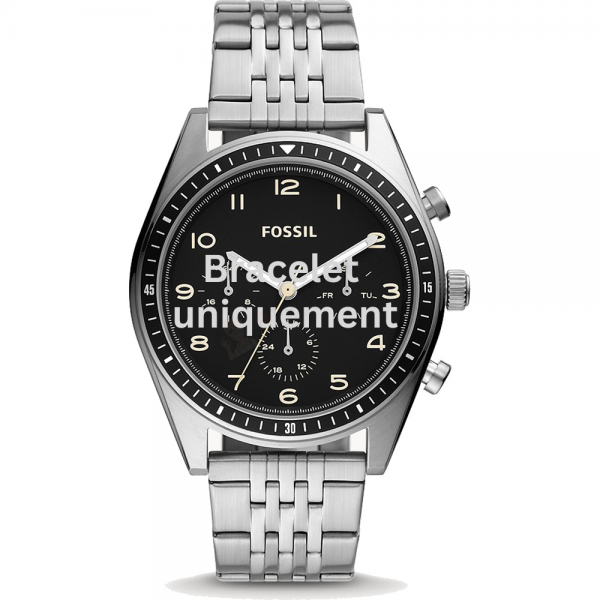 Bracelet métal argent Fossil - WILKIN / BQ2616-Bracelet de montre-AtelierNet