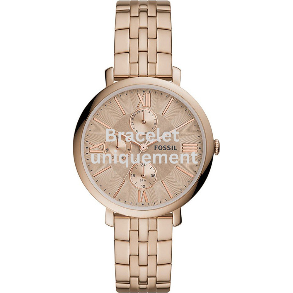 Bracelet metal rose gold Fossil - JACQUELINE MULTI / ES5119-Bracelets de montres-AtelierNet