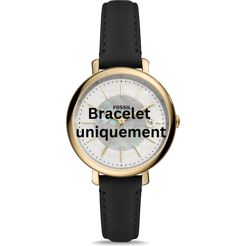 Bracelet cuir noir Fossil - JACQUELINE / ES5093-Bracelet de montre-AtelierNet