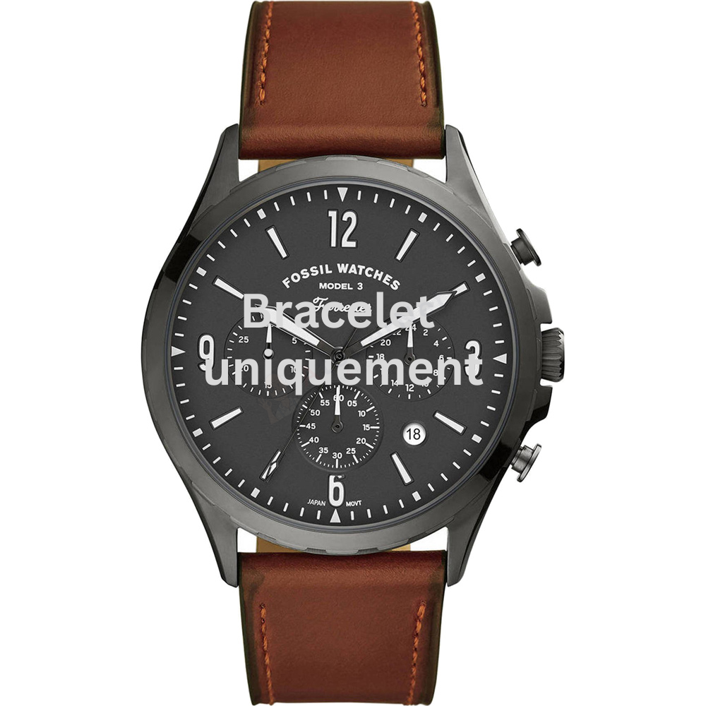 Bracelet cuir brun Fossil - FORRESTER / FS5815 - FS5865-Bracelet de montre-AtelierNet