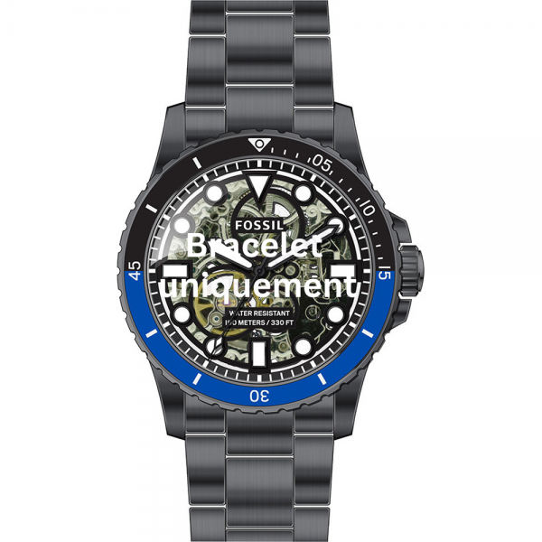 Bracelet métal gris Fossil - FB-01 / ME3201-Bracelet de montre-AtelierNet