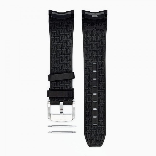 Bracelet silicone Tissot - PRC200 / T603034055-Bracelet Montre Silicone / Caoutchouc-AtelierNet