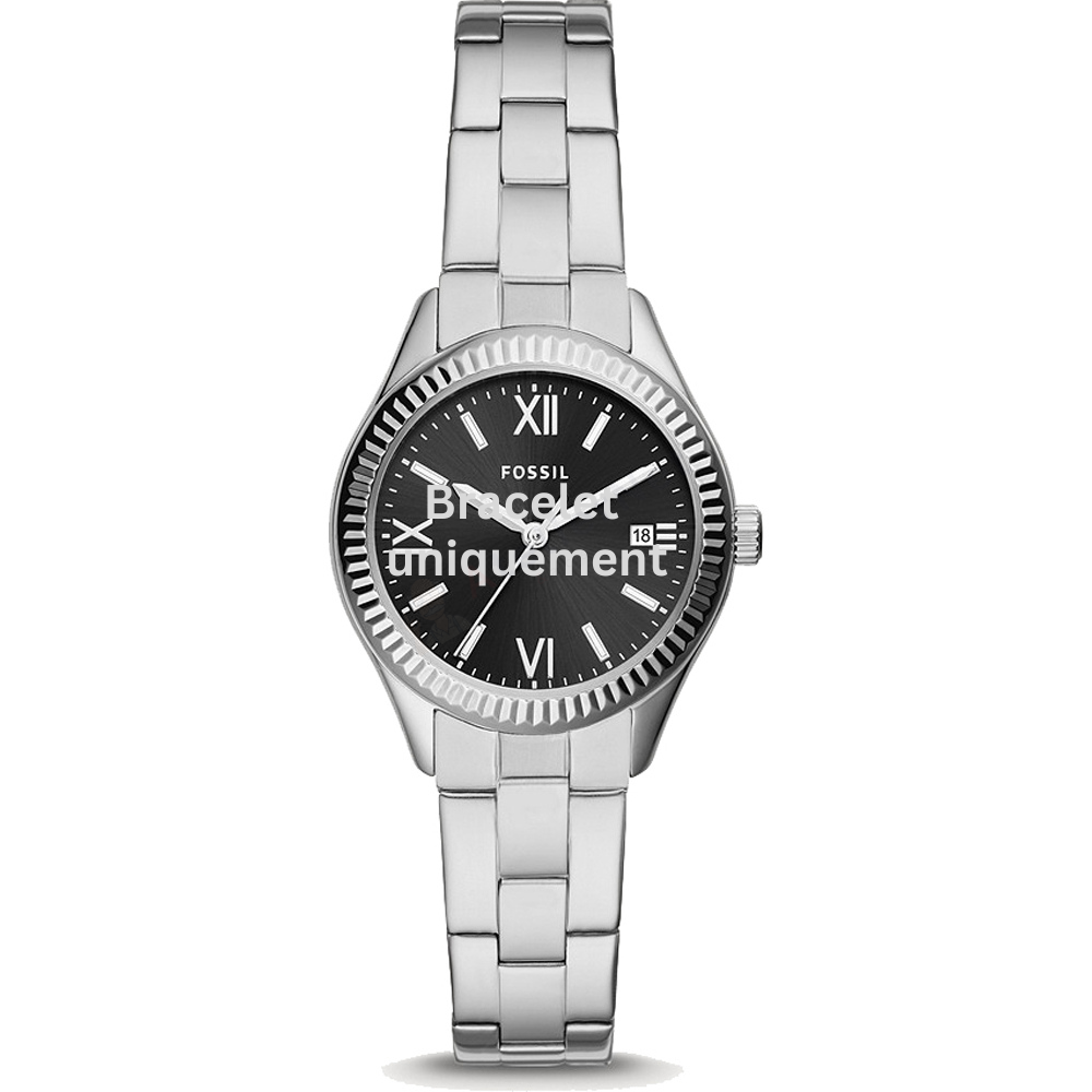 Bracelet metal silver Fossil - RYE / BQ3637-Bracelets de montres-AtelierNet