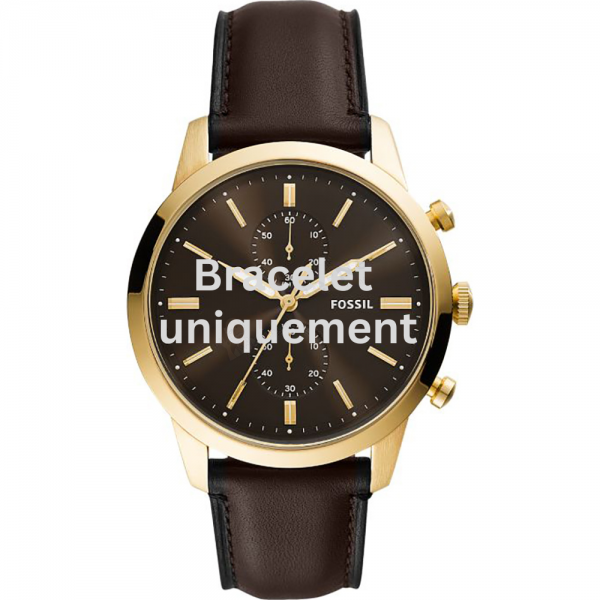 Bracelet leather brown Fossil - TOWNSMAN / FS5774-Bracelets de montres-AtelierNet