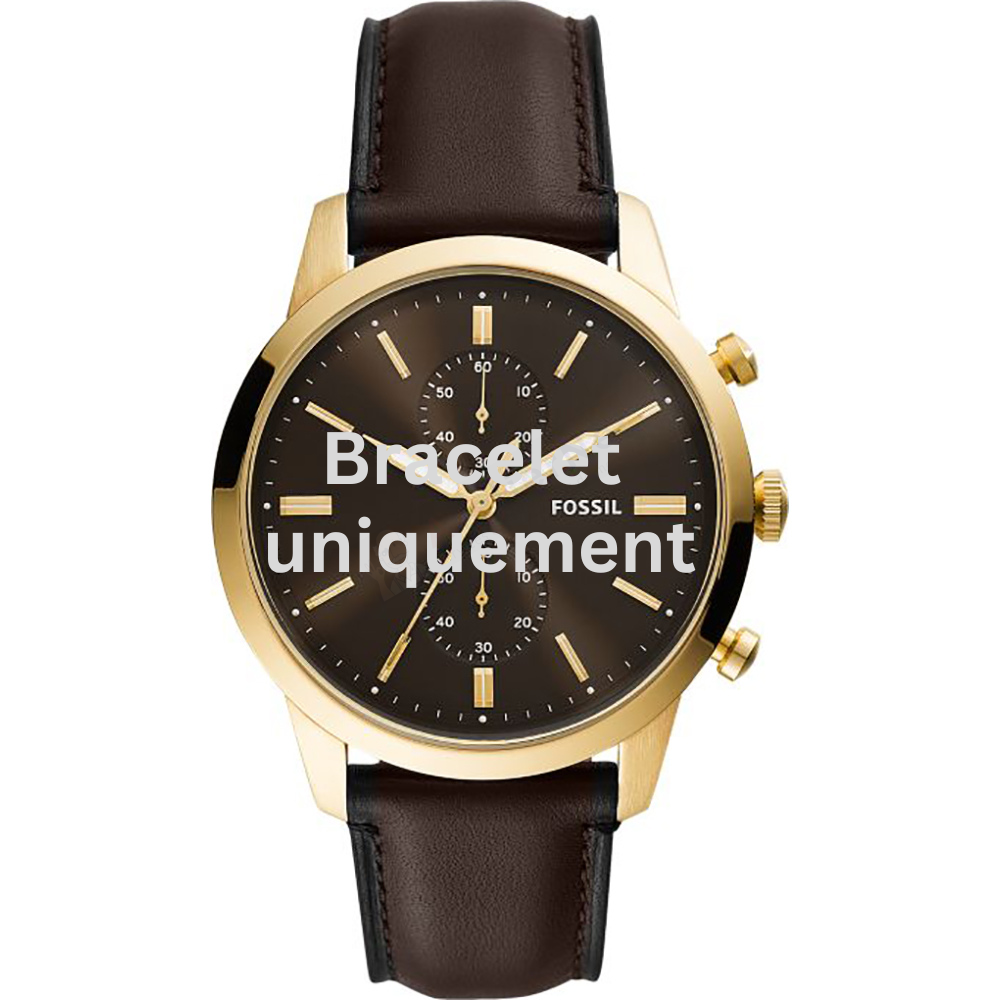 Bracelet cuir brun Fossil - TOWNSMAN / FS5774-Bracelet de montre-AtelierNet