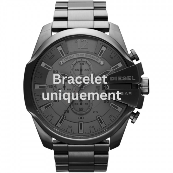 Bracelet métal gris Diesel - MEGA CHIEF / DZ4282 - DZ4329 - DZ4421-Bracelet de montre-AtelierNet