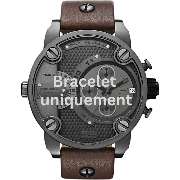 Bracelet cuir brun Diesel - LITTLE DADDY / DZ7258-Bracelet de montre-AtelierNet