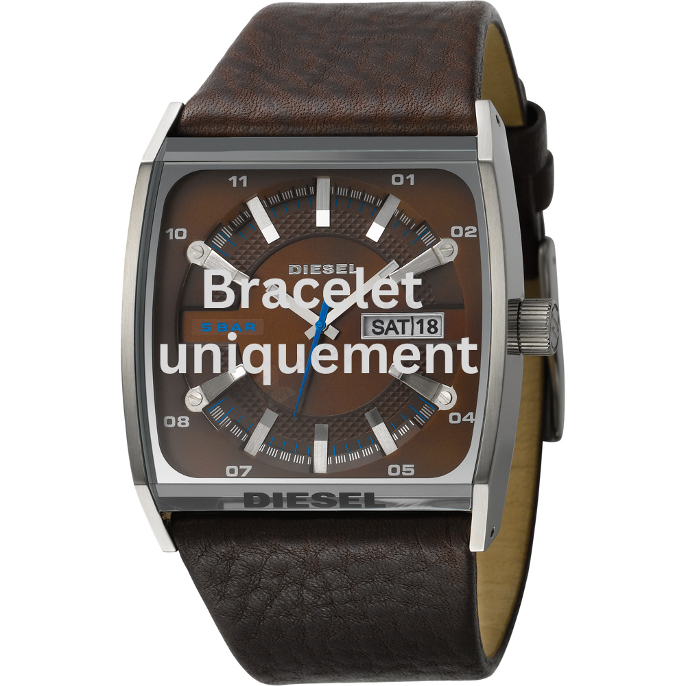 Bracelet cuir brun Diesel - DZ1254-Bracelet Montre Diesel-AtelierNet