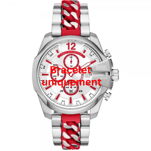 Bracelet métal argent Diesel - BABY CHIEF / DZ4628-Bracelet de montre-AtelierNet