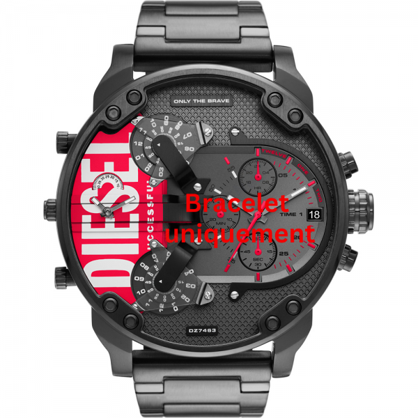 Bracelet metal black Diesel - MR. DADDY 2.0 / DZ7468-Bracelets de montres-AtelierNet