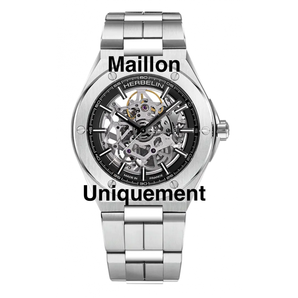 Maillon de rallonge Acier Michel Herbelin / 1845-Accessoires de montres-AtelierNet