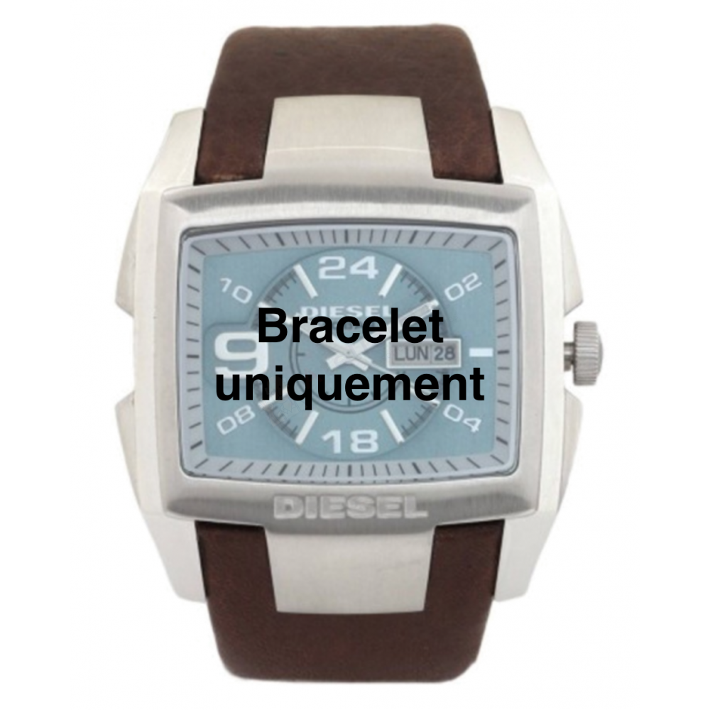 Bracelet leather brown Diesel - BUGOUT / DZ4246-Bracelets de montres-AtelierNet