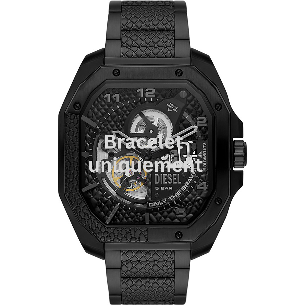 Bracelet métal noir Diesel - FLAYED / DZ7472-Bracelet de montre-AtelierNet