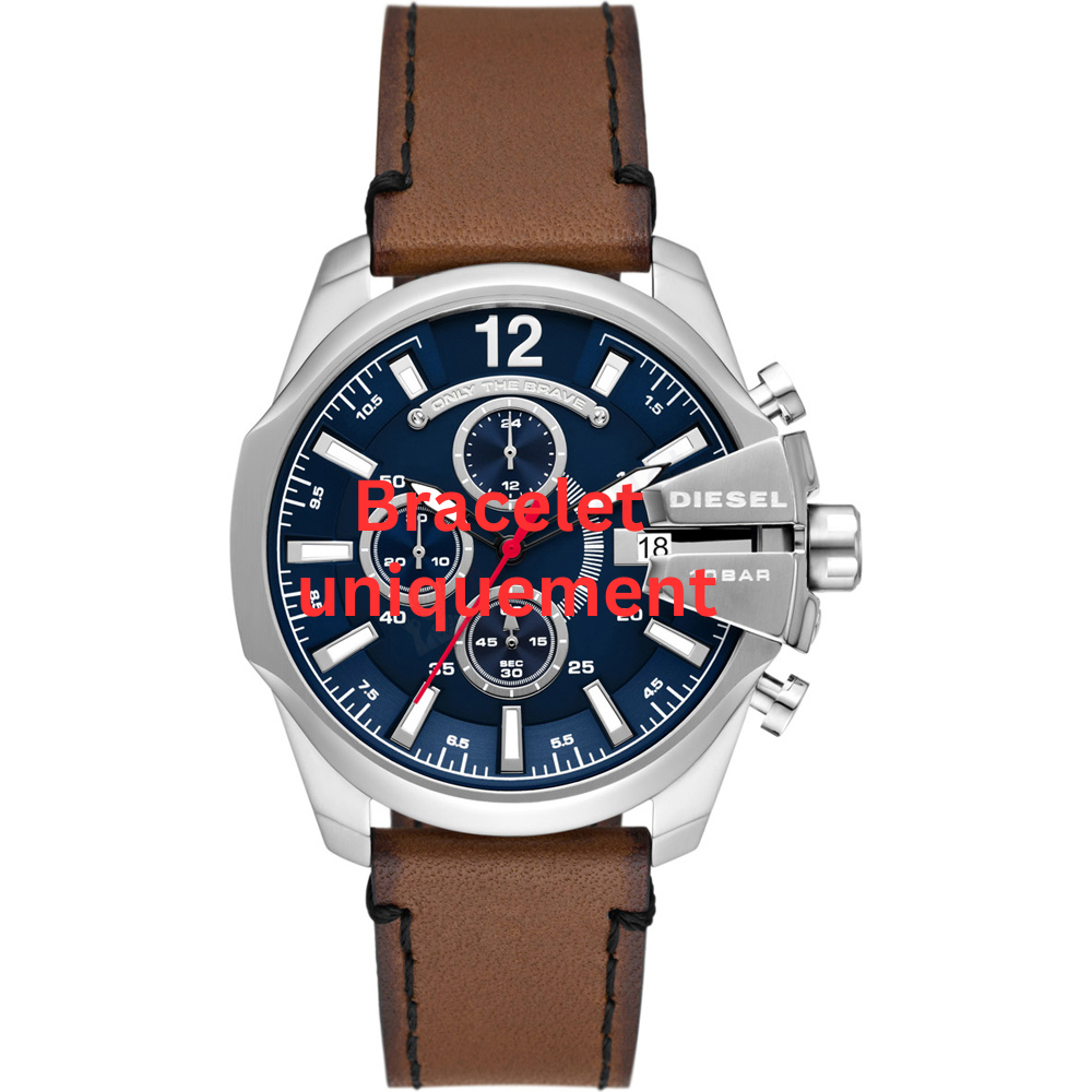Bracelet leather brown Diesel - BABY CHIEF / DZ4599 - DZ4601SET-Bracelets de montres-AtelierNet