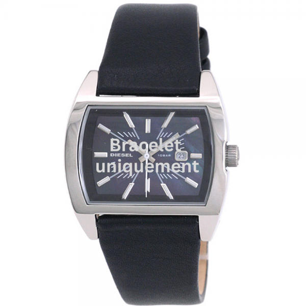 Bracelet cuir noir Diesel - BARREL MEDIUM / DZ5104-Bracelet de montre-AtelierNet