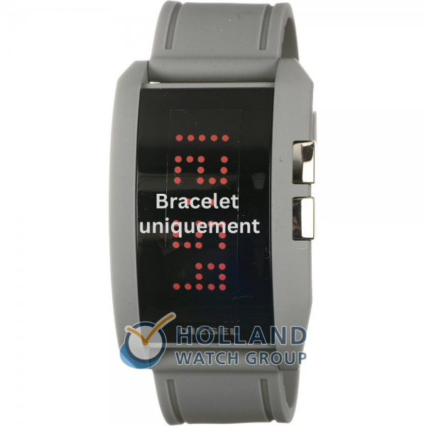 Bracelet caoutchouc gris Diesel - DZ7163-Bracelet Montre Diesel-AtelierNet