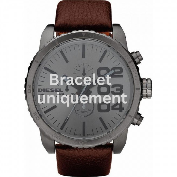 Bracelet cuir brun Diesel - FRANCHISE -51 / DZ4210-Bracelet de montre-AtelierNet