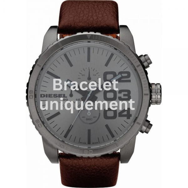 Bracelet leather brown Diesel - FRANCHISE -51 / DZ4210-Bracelets de montres-AtelierNet