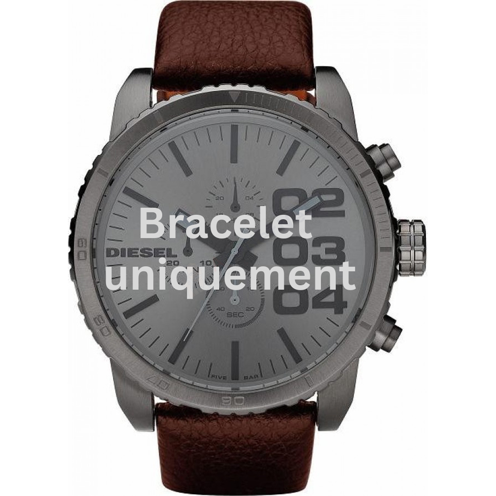 Bracelet cuir brun Diesel - FRANCHISE -51 / DZ4210-Bracelet de montre-AtelierNet