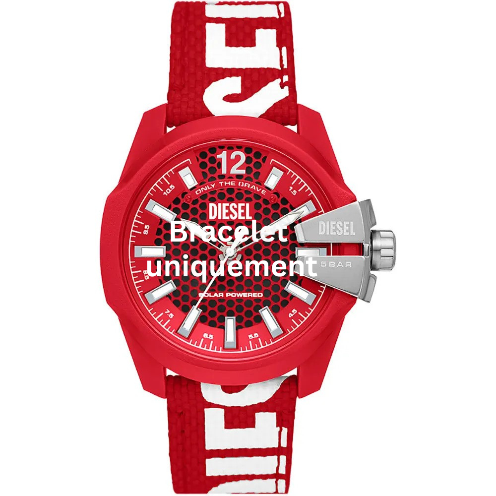 Bracelet textile rouge Diesel - BABY CHIEF / DZ4619-Bracelet Montre Diesel-AtelierNet