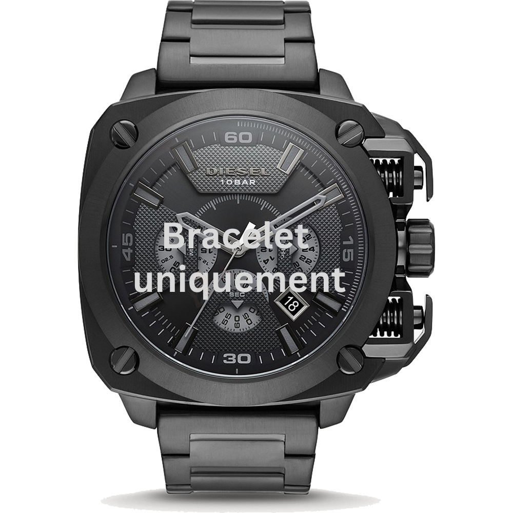 Bracelet métal noir Diesel - BAMF / DZ7449-Bracelet de montre-AtelierNet
