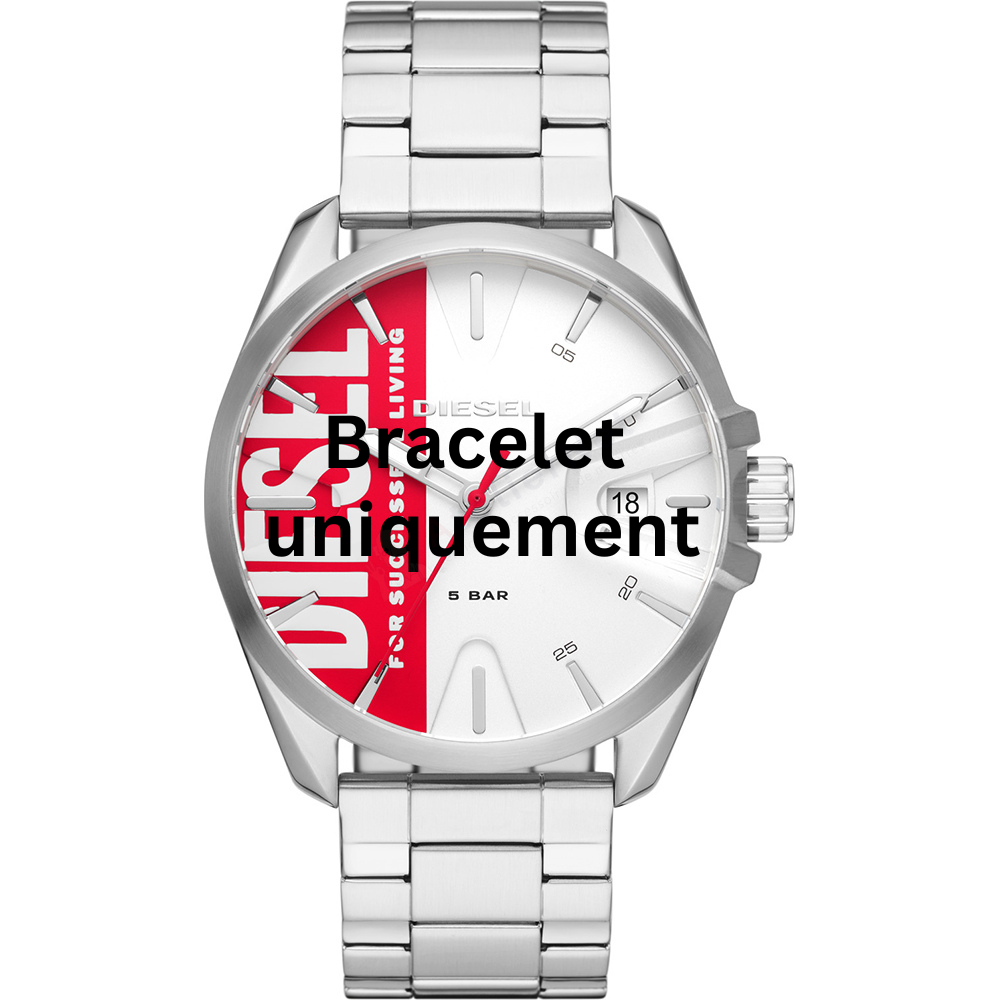 Bracelet métal argent Diesel - MS9 / DZ1992-Bracelet de montre-AtelierNet